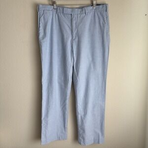 Polo Ralph Lauren Pants Mens 38x32 Blue Chino Flat Front Business Preppy
